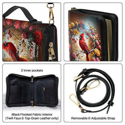 Angel's Whisper - Personalized Christian Leather Bible Cover Bag