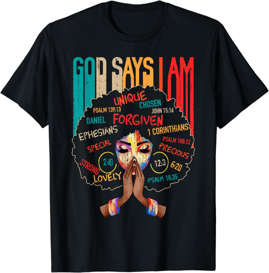 God Say I Am African American T-shirt & Hoodie 0224