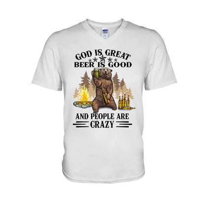 God Is Great Beer Is Good - Camping T-shirt and Hoodie 112021