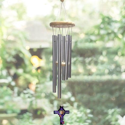 God Has You In His Arm, I Have You In My Heart - Personalized Memorial Wind Chime