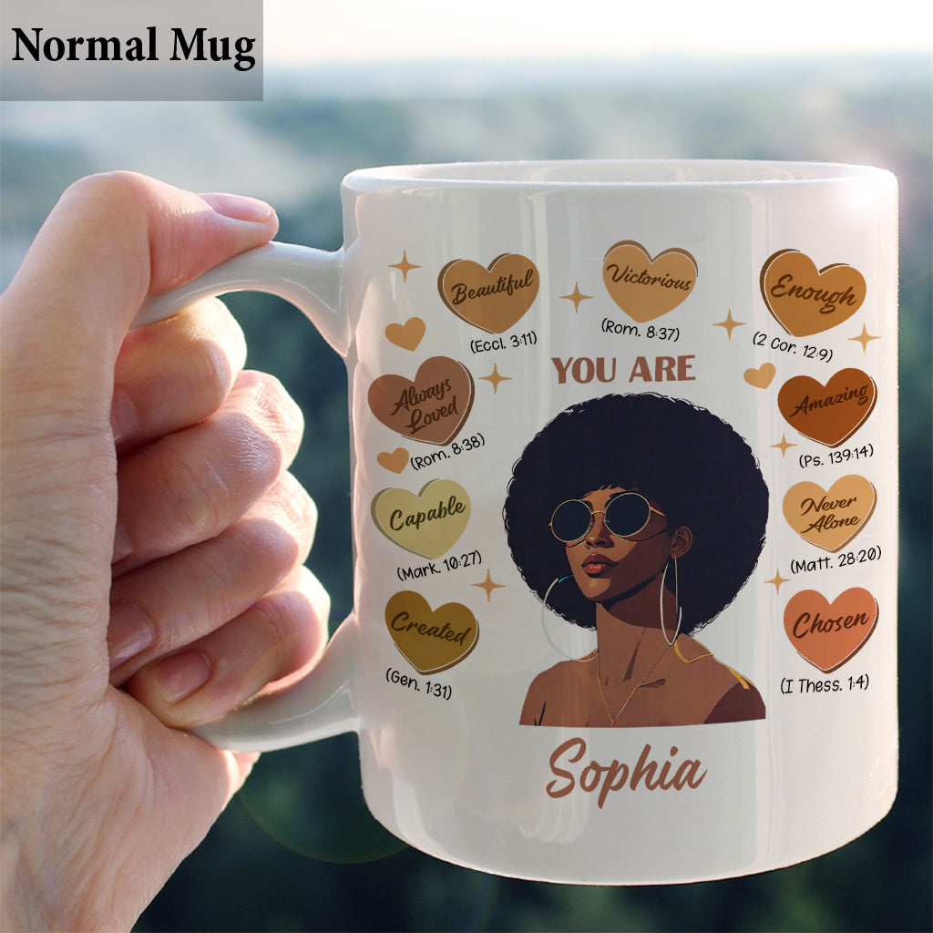 God Said You Are - Personalized African American Mug