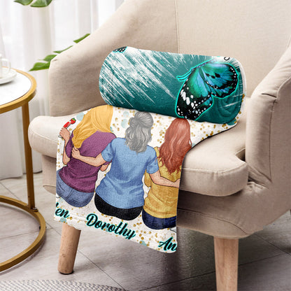 When God Made Grandkids He Gave Me The Best - Personalized Grandma Blanket