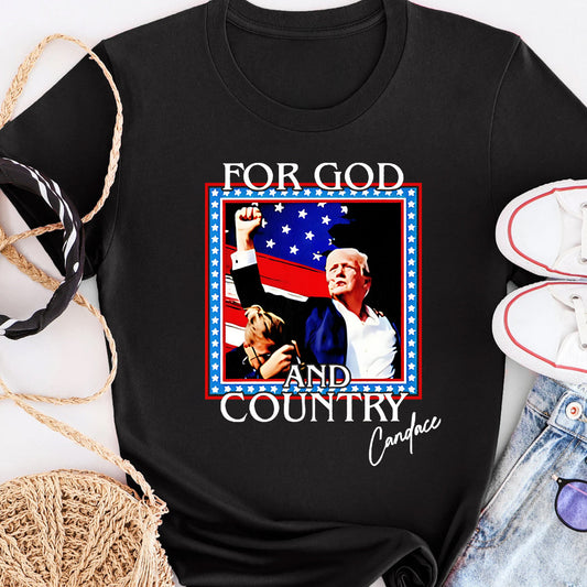 For God And Country Shirt 2024 President Election Shirt