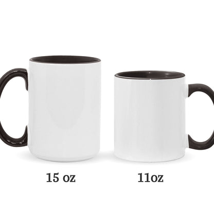 God Gifted Me Two Titles - Personalized Grandma Accent Mug