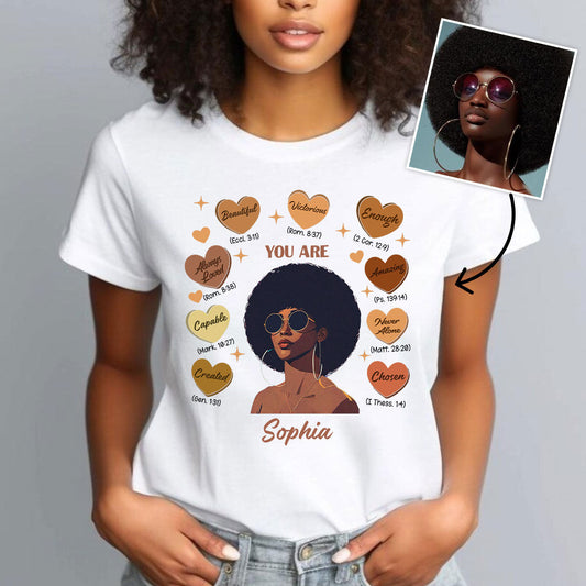 God Said You Are - Personalized African American T-shirt And Hoodie