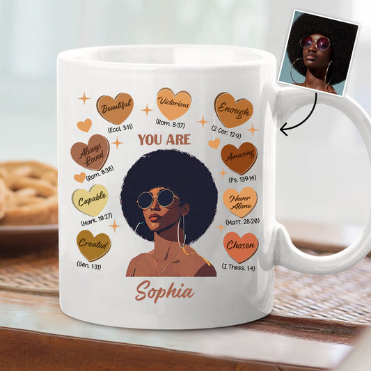 God Said You Are - Personalized African American Mug