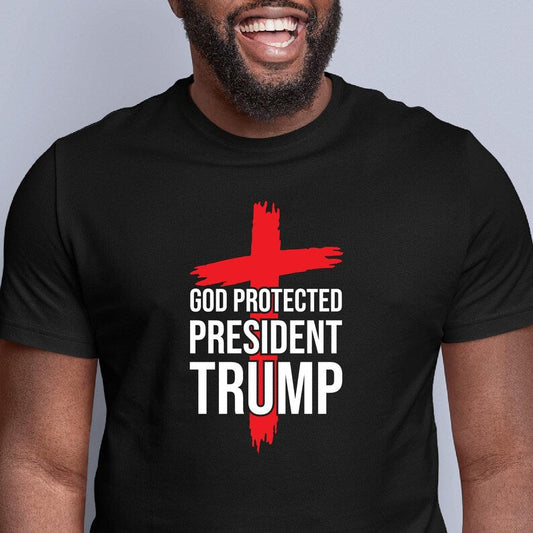 God protected president Trump T-shirt & Hoodie 0924