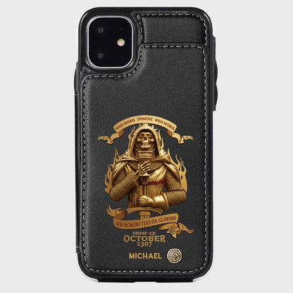 Non nobis Domine, non nobis, sed nomini tuo da gloriam - Personalized Christian Wallet Phone Case