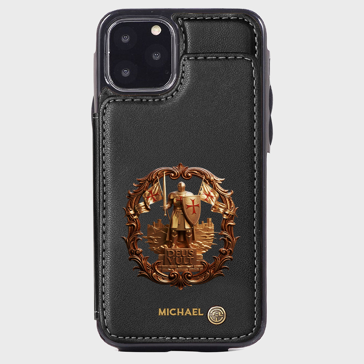 Deus vult - Personalized Christian Wallet Phone Case