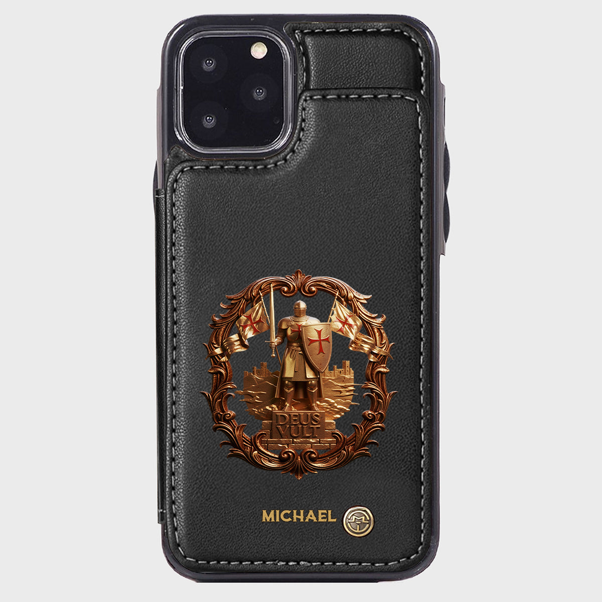 Deus vult - Personalized Christian Wallet Phone Case