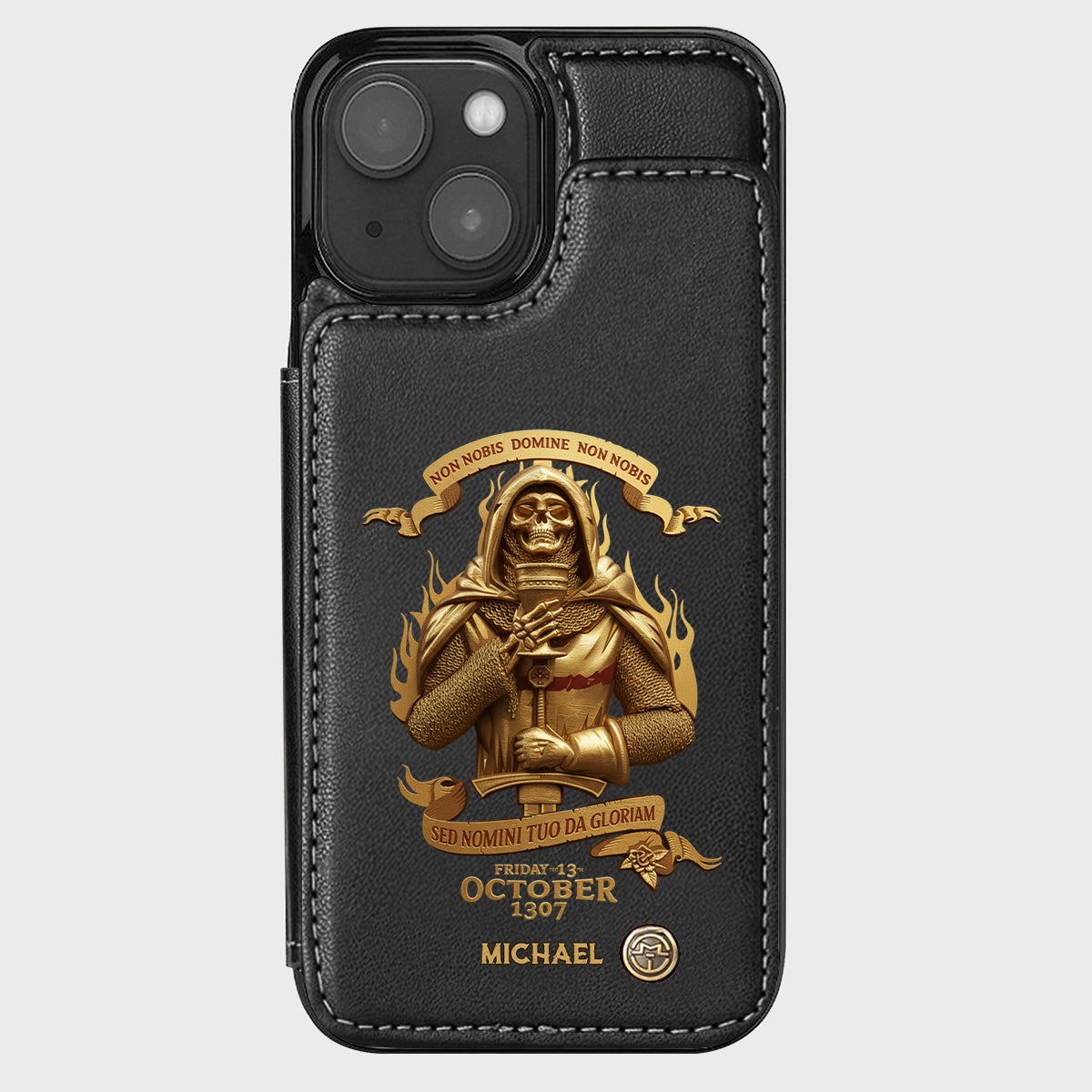 Non nobis Domine, non nobis, sed nomini tuo da gloriam - Personalized Christian Wallet Phone Case