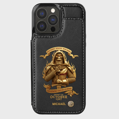 Non nobis Domine, non nobis, sed nomini tuo da gloriam - Personalized Christian Wallet Phone Case