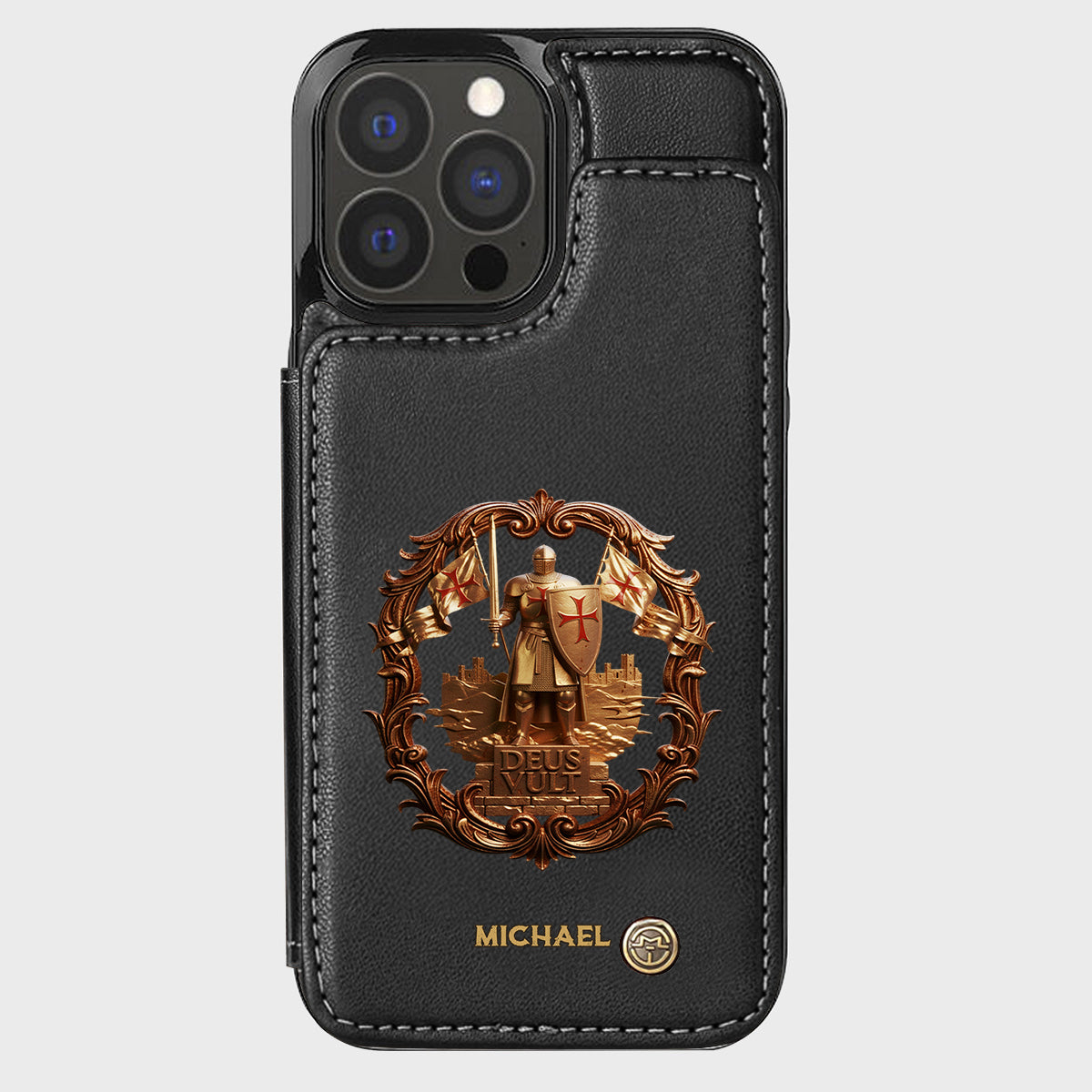 Deus vult - Personalized Christian Wallet Phone Case