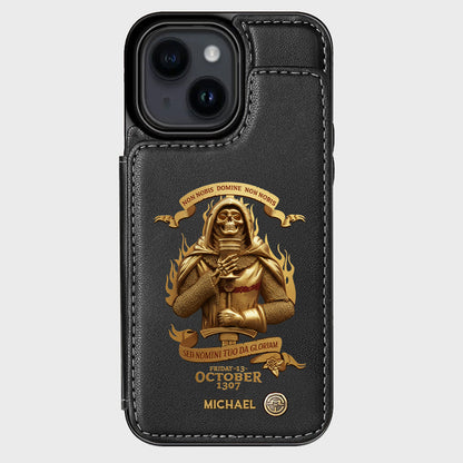 Non nobis Domine, non nobis, sed nomini tuo da gloriam - Personalized Christian Wallet Phone Case