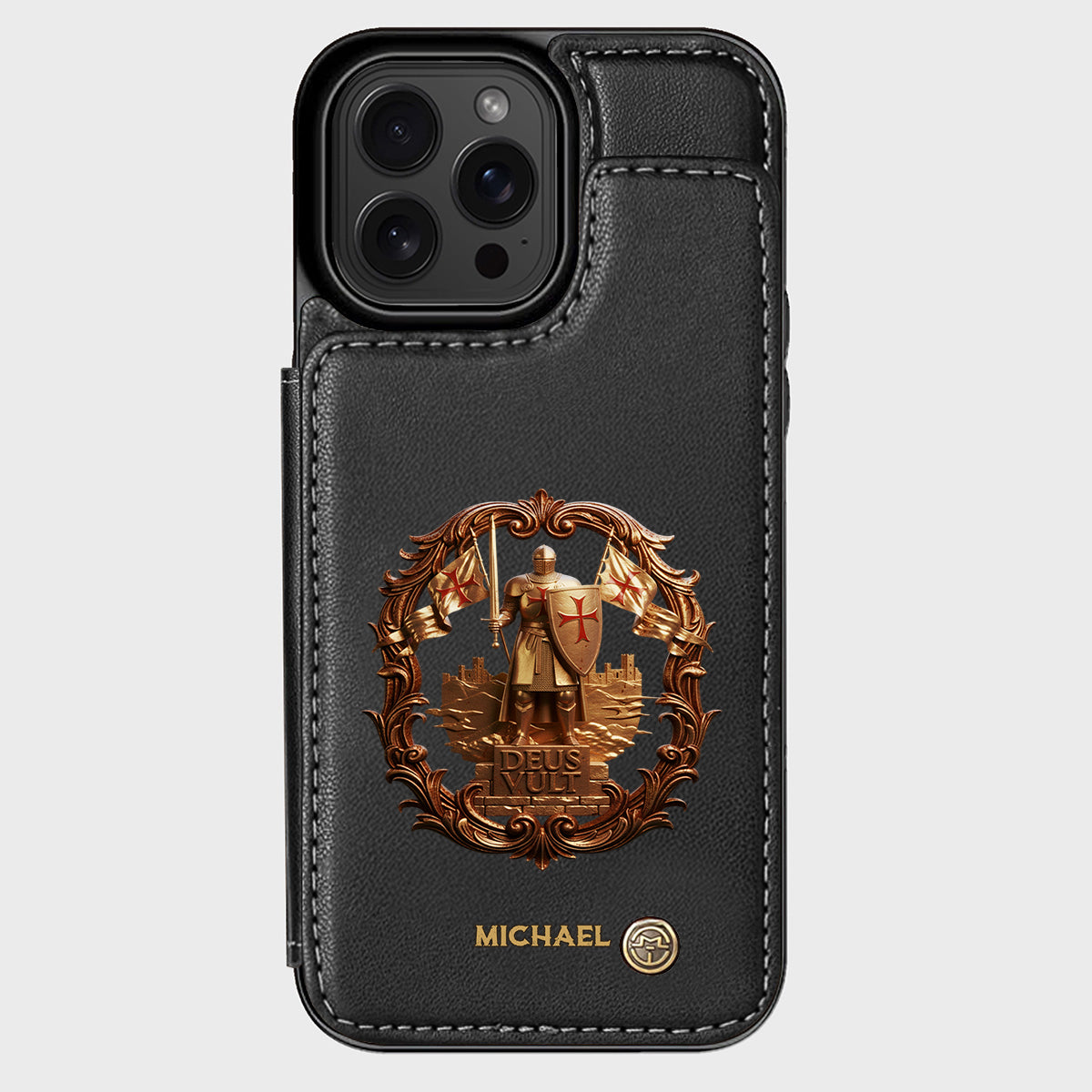 Deus vult - Personalized Christian Wallet Phone Case