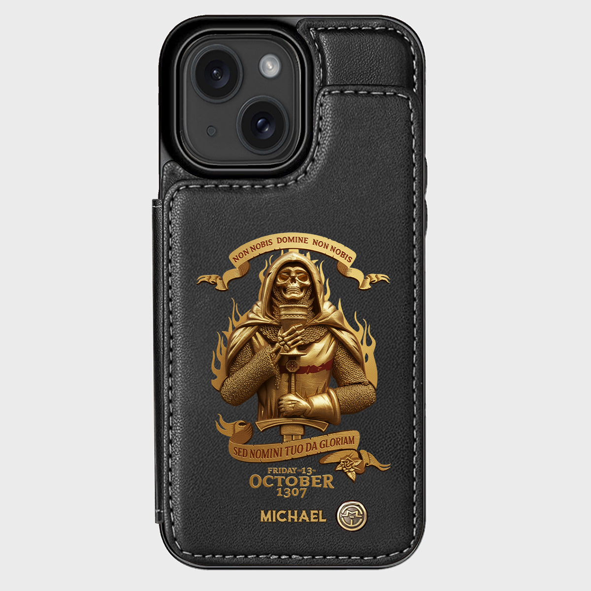 Non nobis Domine, non nobis, sed nomini tuo da gloriam - Personalized Christian Wallet Phone Case