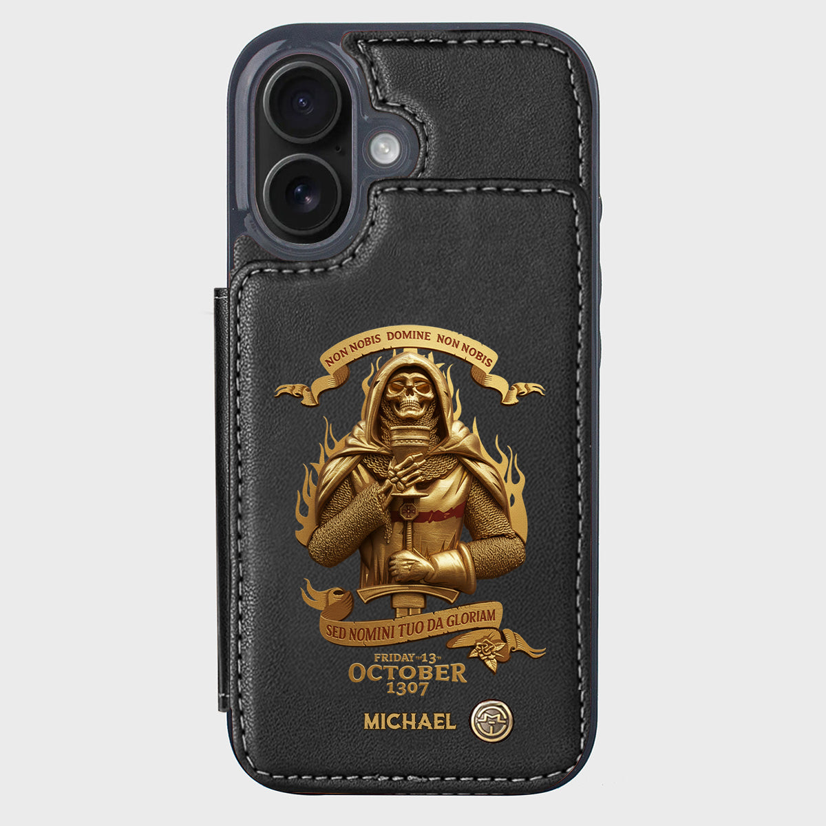 Non nobis Domine, non nobis, sed nomini tuo da gloriam - Personalized Christian Wallet Phone Case