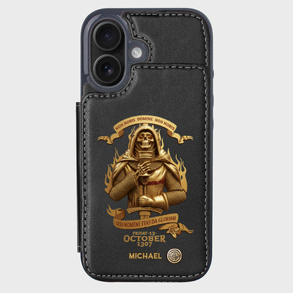 Non nobis Domine, non nobis, sed nomini tuo da gloriam - Personalized Christian Wallet Phone Case
