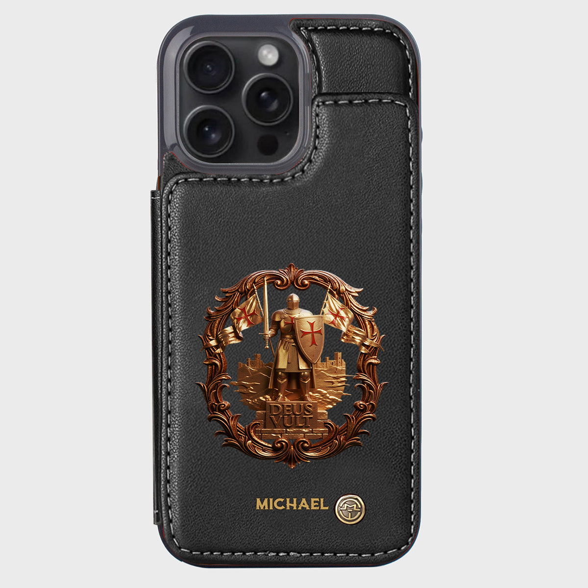 Deus vult - Personalized Christian Wallet Phone Case