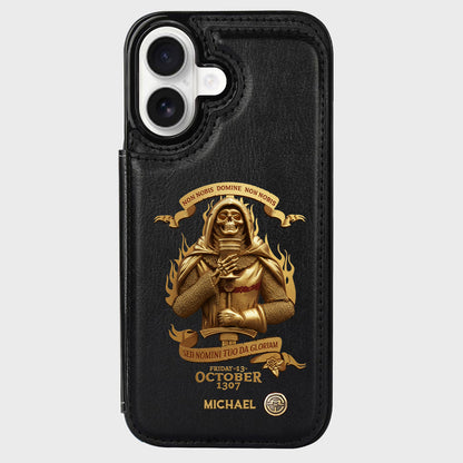 Non nobis Domine, non nobis, sed nomini tuo da gloriam - Personalized Christian Wallet Phone Case