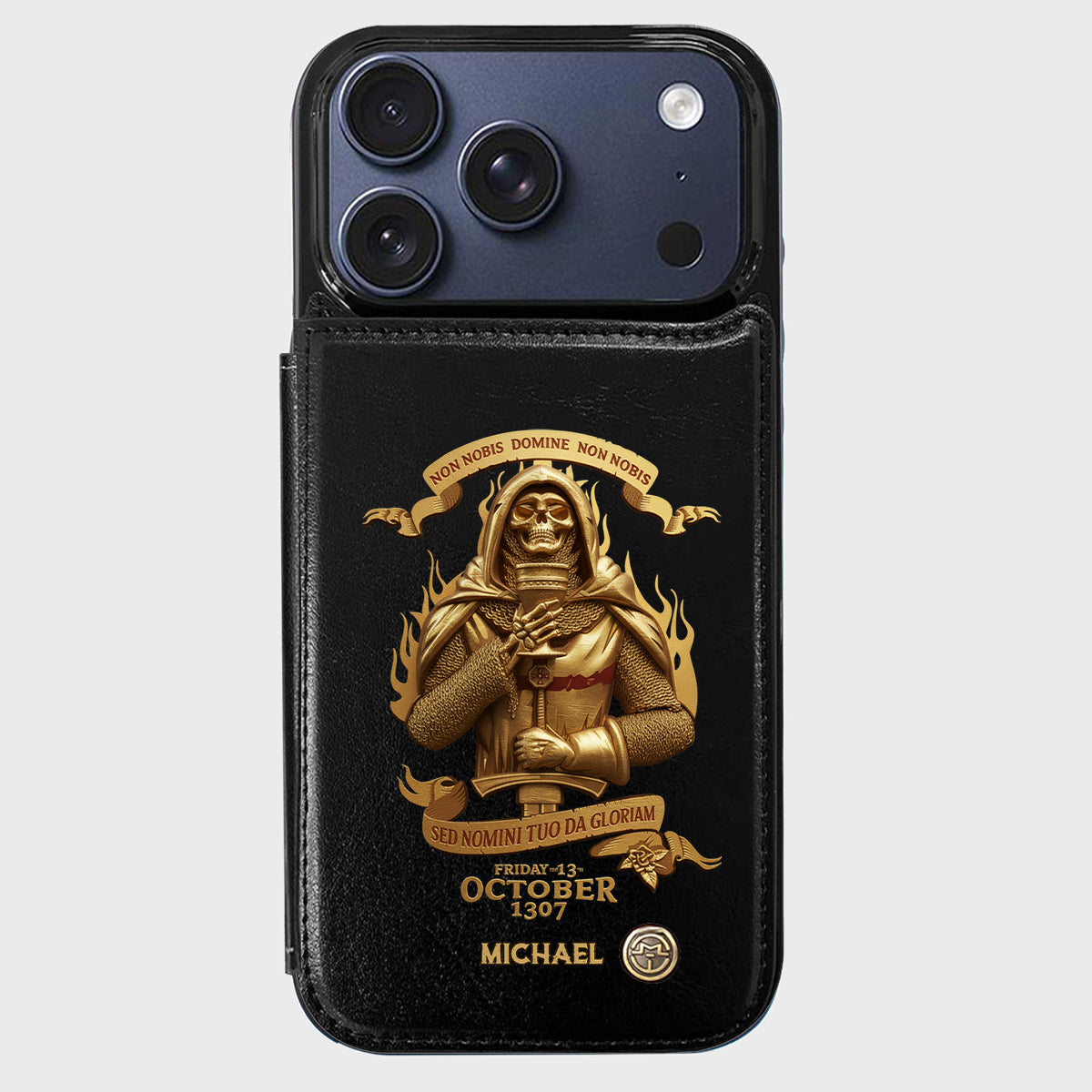 Non nobis Domine, non nobis, sed nomini tuo da gloriam - Personalized Christian Wallet Phone Case