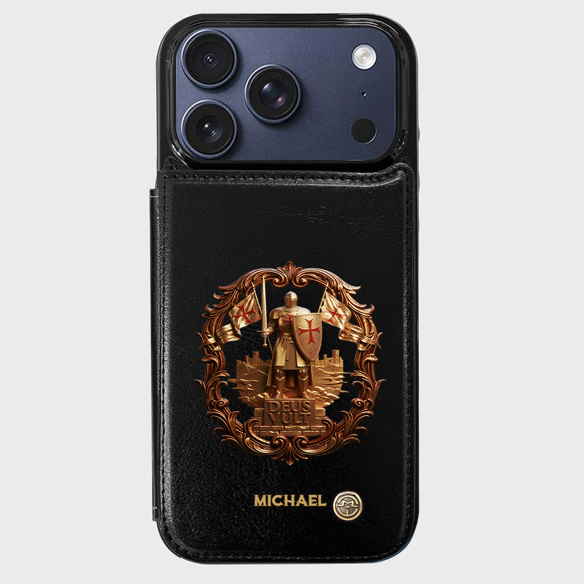 Deus vult - Personalized Christian Wallet Phone Case