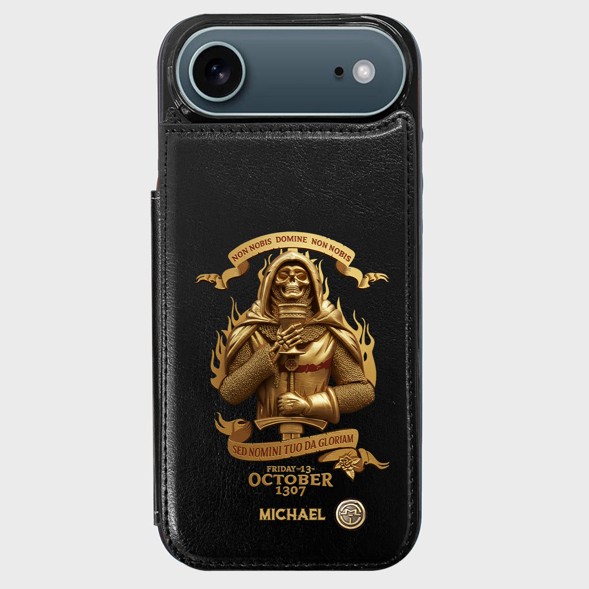 Non nobis Domine, non nobis, sed nomini tuo da gloriam - Personalized Christian Wallet Phone Case