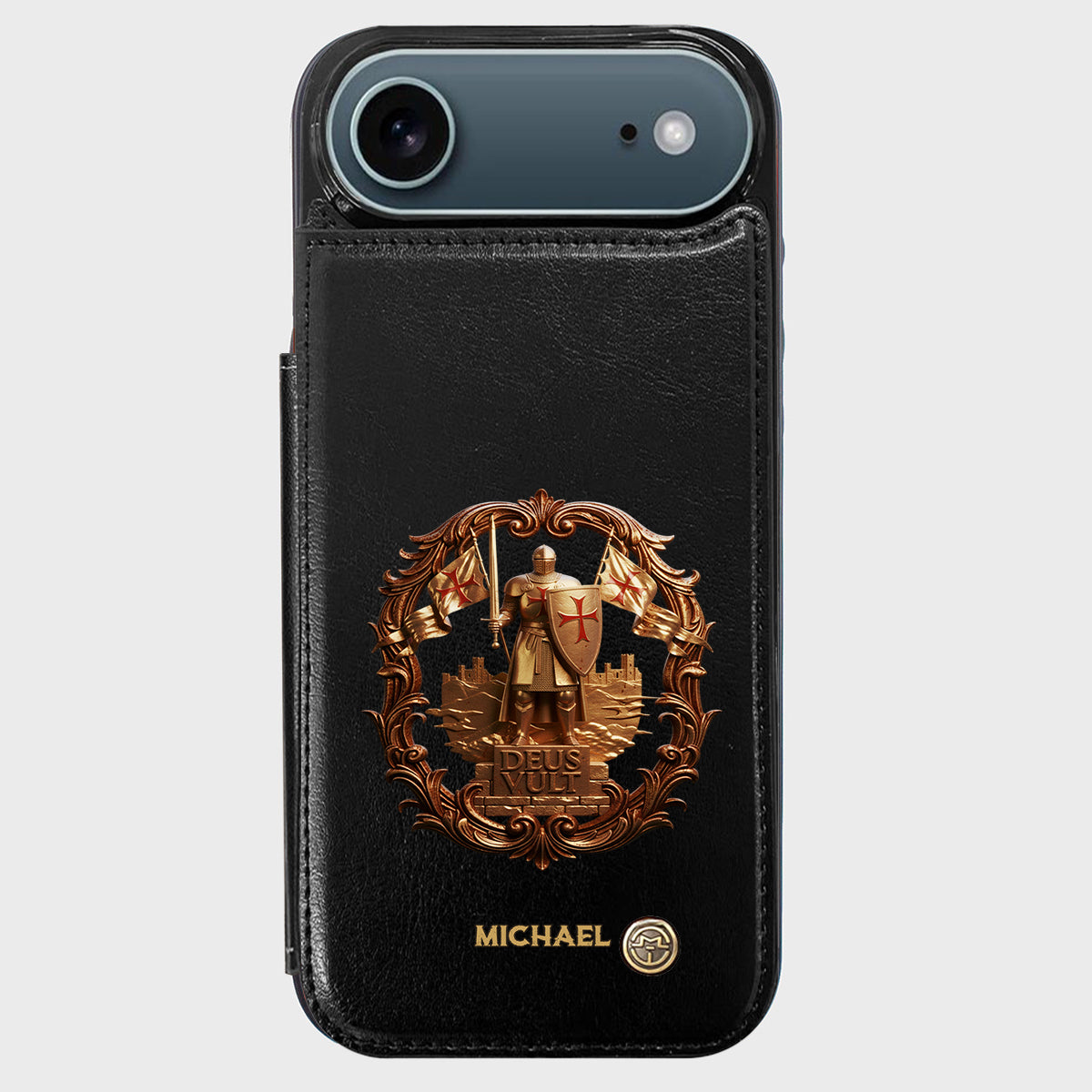 Deus vult - Personalized Christian Wallet Phone Case