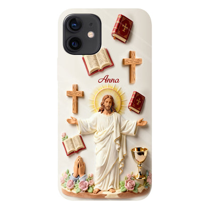 Faith Over Fear - Personalized Christian Full Print Phone Case