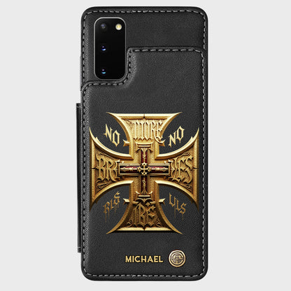 Medieval Cross Detailed Gothic Style - Personalized Christian Wallet Phone Case