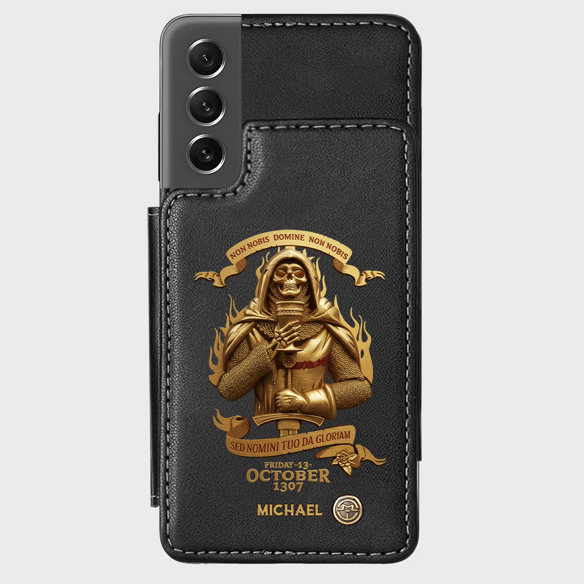 Non nobis Domine, non nobis, sed nomini tuo da gloriam - Personalized Christian Wallet Phone Case