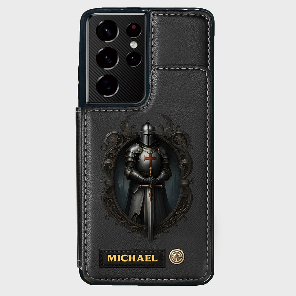 Knight Of God - Personalized Christian Wallet Phone Case