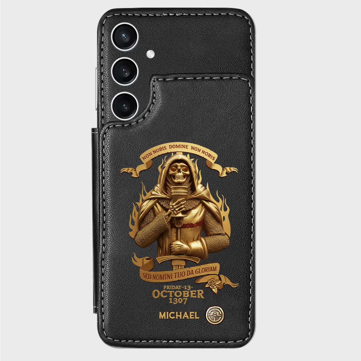 Non nobis Domine, non nobis, sed nomini tuo da gloriam - Personalized Christian Wallet Phone Case
