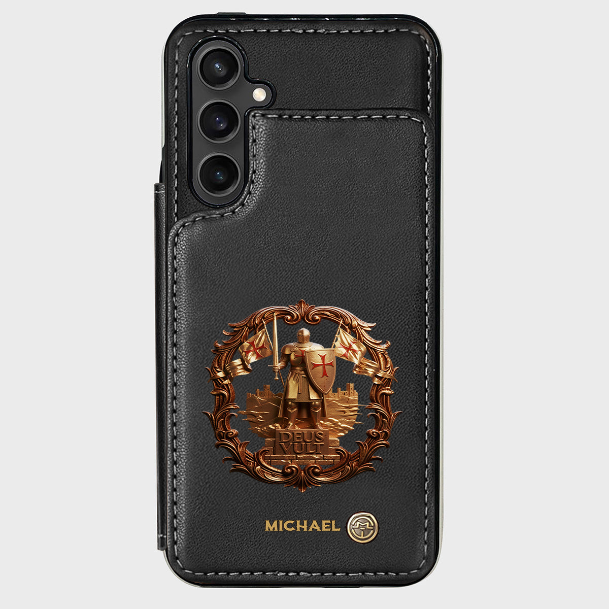 Deus vult - Personalized Christian Wallet Phone Case