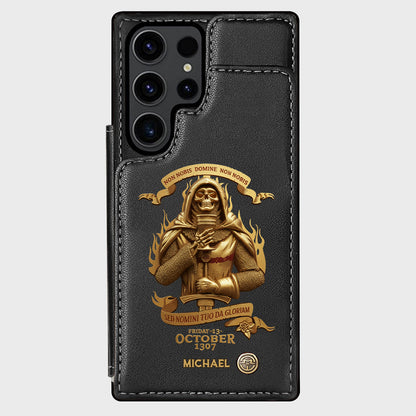 Non nobis Domine, non nobis, sed nomini tuo da gloriam - Personalized Christian Wallet Phone Case