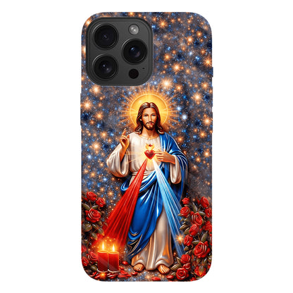 Sacred Heart of Jesus - Personalized Christian Full Print Phone Case